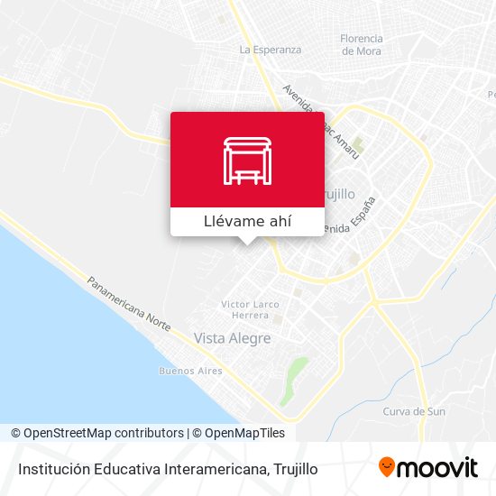 Mapa de Institución Educativa Interamericana