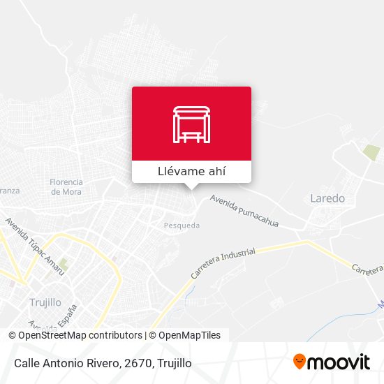 Mapa de Calle Antonio Rivero, 2670