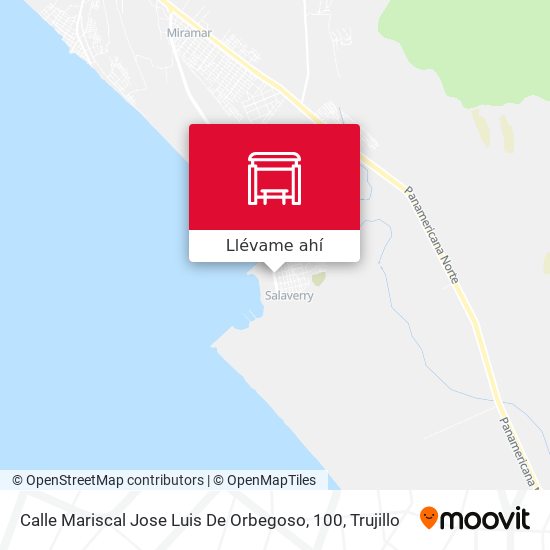 Mapa de Calle Mariscal Jose Luis De Orbegoso, 100
