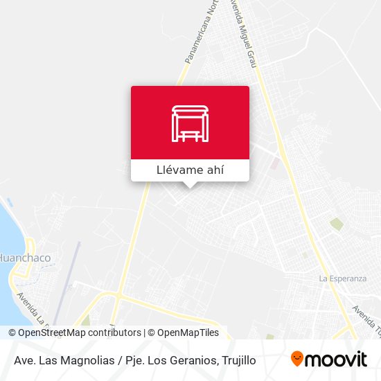 Mapa de Ave. Las Magnolias / Pje. Los Geranios