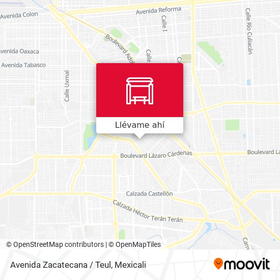 Mapa de Avenida Zacatecana / Teul