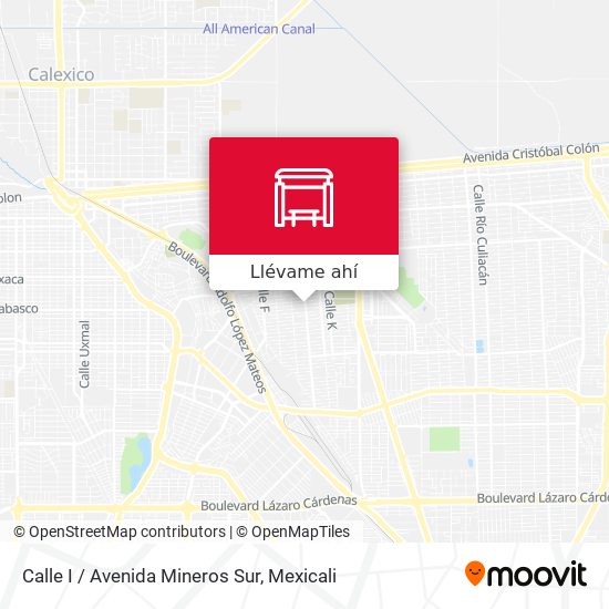 Mapa de Calle I / Avenida Mineros Sur