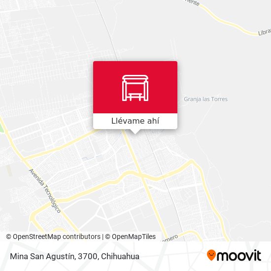 Mapa de Mina San Agustín, 3700