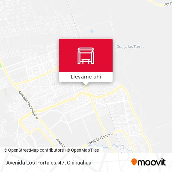 Cómo llegar a Avenida Los Portales, 47 en Chihuahua en Autobús?