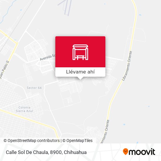 Mapa de Calle Sol De Chaula, 8900