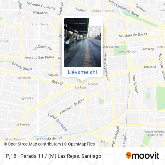 Mapa de Pj18 - Parada 11 / (M) Las Rejas