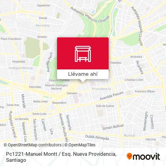Mapa de Pc1221-Manuel Montt / Esq. Nueva Providencia