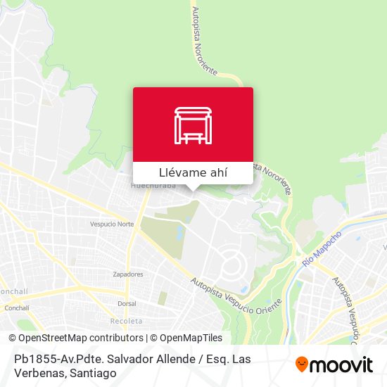 Mapa de Pb1855-Av.Pdte. Salvador Allende / Esq. Las Verbenas