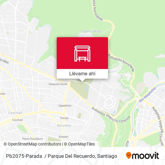 Mapa de Pb2075-Parada  / Parque Del Recuerdo
