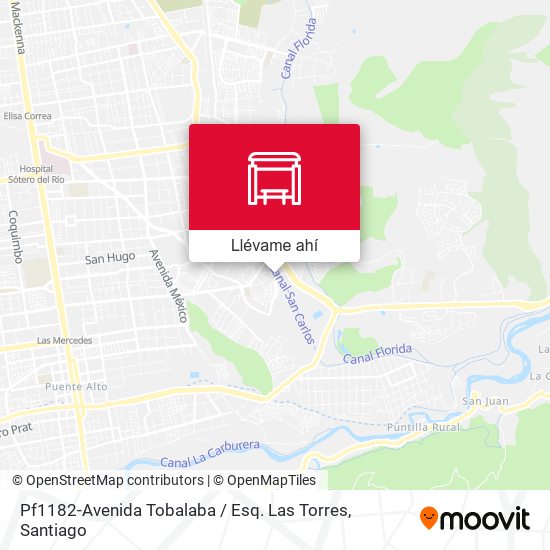 Mapa de Pf1182-Avenida Tobalaba / Esq. Las Torres