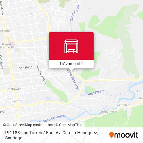Mapa de Pf1183-Las Torres / Esq. Av. Camilo Henríquez