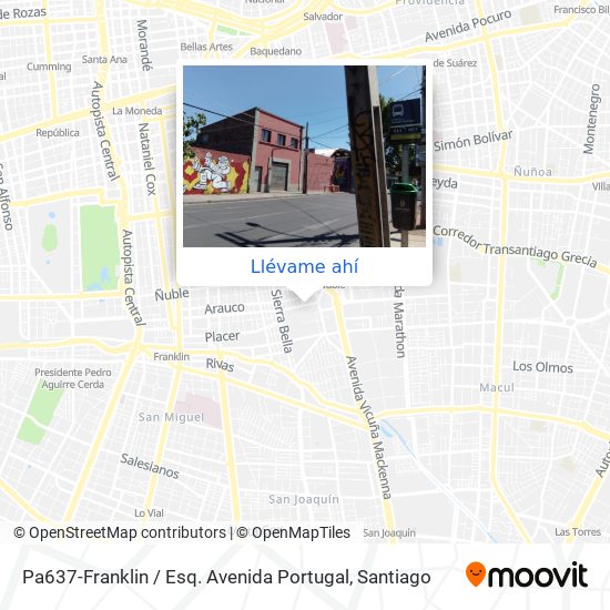 Mapa de Pa637-Franklin / Esq. Avenida Portugal