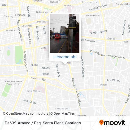 Mapa de Pa639-Arauco / Esq. Santa Elena