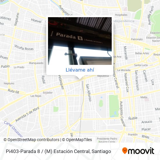 Mapa de Pi403-Parada 8 / (M) Estación Central