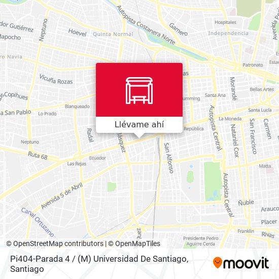 Mapa de Pi404-Parada 4 / (M) Universidad De Santiago
