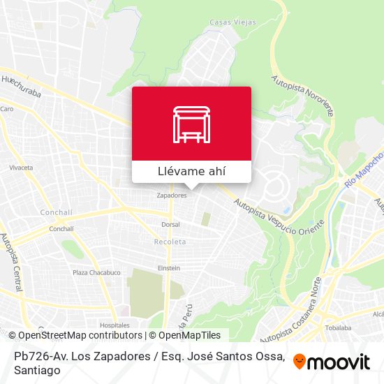 Mapa de Pb726-Av. Los Zapadores / Esq. José Santos Ossa