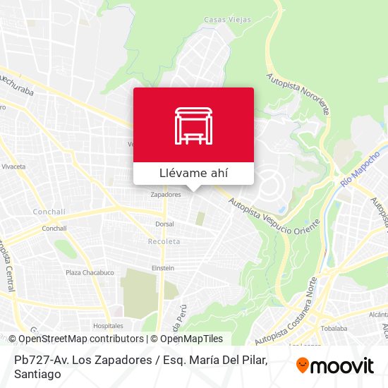 Mapa de Pb727-Av. Los Zapadores / Esq. María Del Pilar