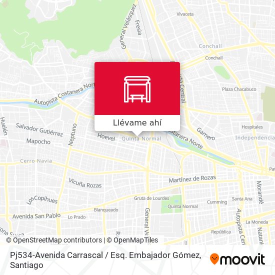Mapa de Pj534-Avenida Carrascal / Esq. Embajador Gómez