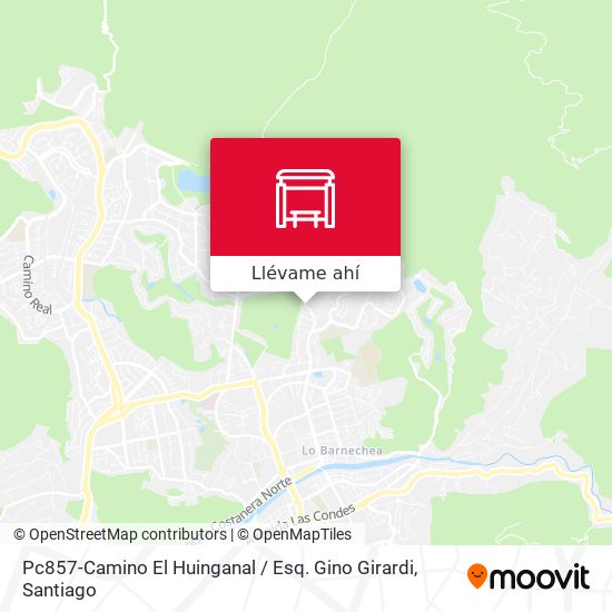 Mapa de Pc857-Camino El Huinganal / Esq. Gino Girardi