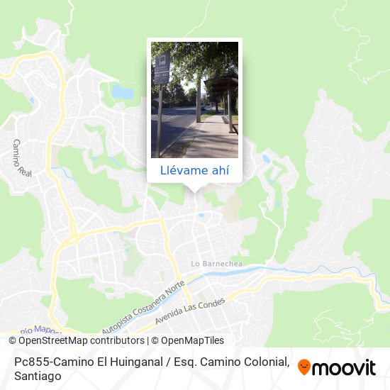 Mapa de Pc855-Camino El Huinganal / Esq. Camino Colonial