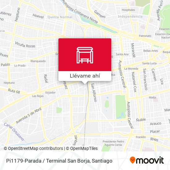 Mapa de Pi1179-Parada / Terminal San Borja
