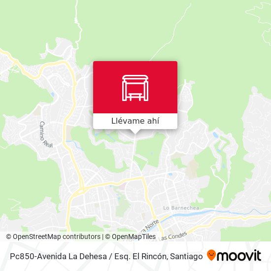 Mapa de Pc850-Avenida La Dehesa / Esq. El Rincón