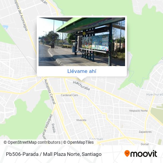 Mapa de Pb506-Parada / Mall Plaza Norte