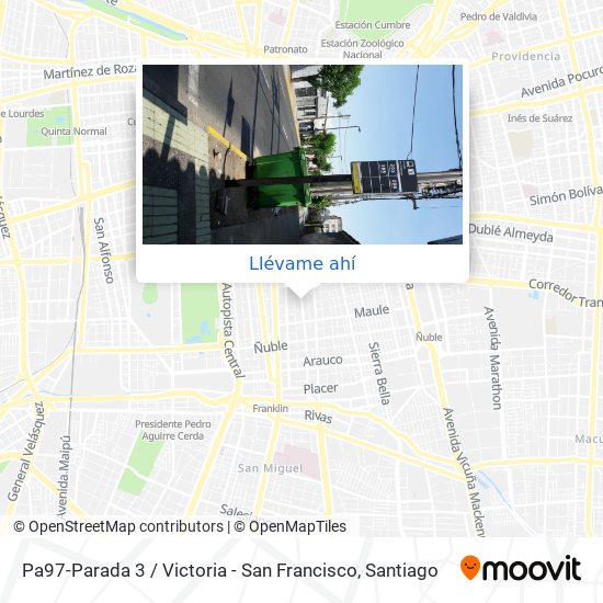 Mapa de Pa97-Parada 3 / Victoria - San Francisco