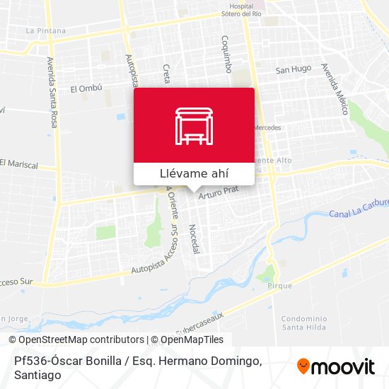 Mapa de Pf536-Óscar Bonilla / Esq. Hermano Domingo