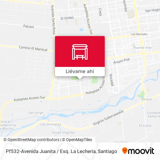 Mapa de Pf532-Avenida Juanita / Esq. La Lechería