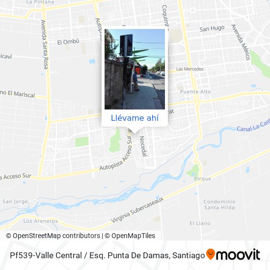 Mapa de Pf539-Valle Central / Esq. Punta De Damas