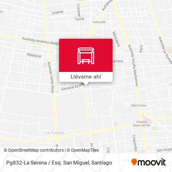 Mapa de Pg832-La Serena / Esq. San Miguel