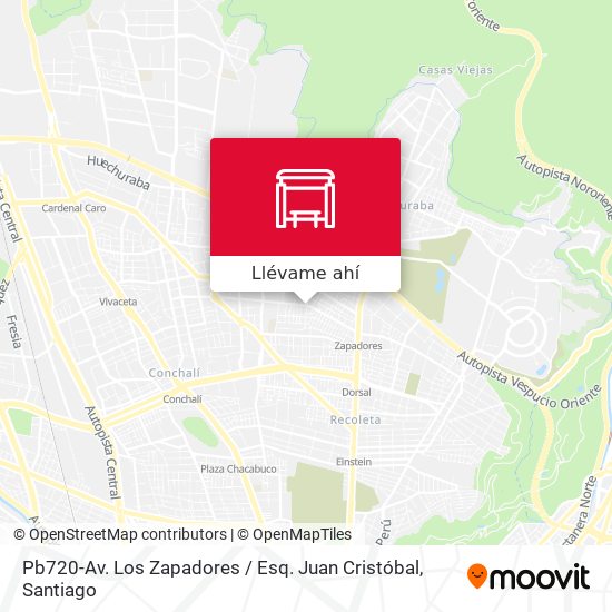 Mapa de Pb720-Av. Los Zapadores / Esq. Juan Cristóbal