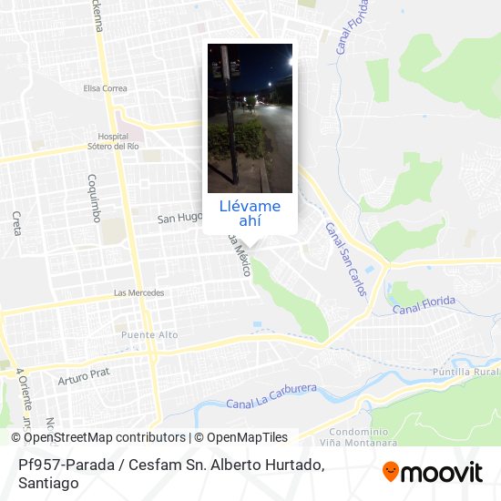 Mapa de Pf957-Parada / Cesfam Sn. Alberto Hurtado