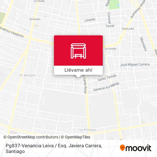 Mapa de Pg837-Venancia Leiva / Esq. Javiera Carrera