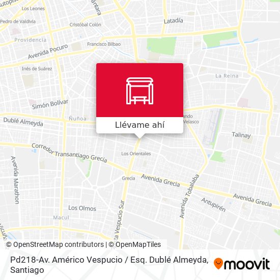 Mapa de Pd218-Av. Américo Vespucio / Esq. Dublé Almeyda