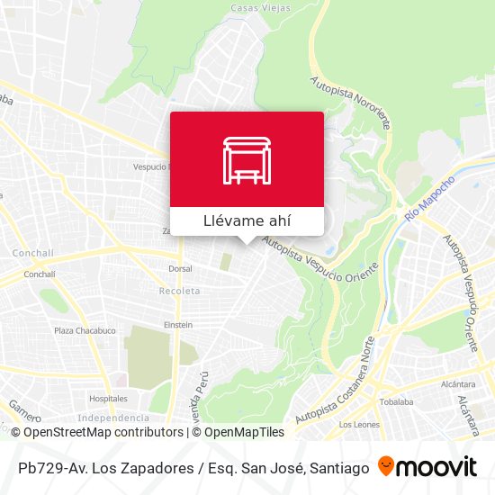 Mapa de Pb729-Av. Los Zapadores / Esq. San José