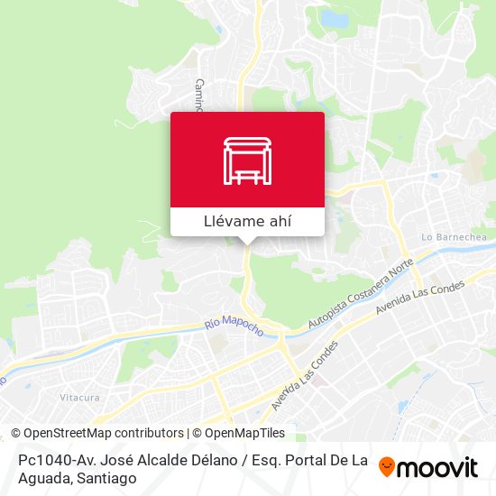 Mapa de Pc1040-Av. José Alcalde Délano / Esq. Portal De La Aguada