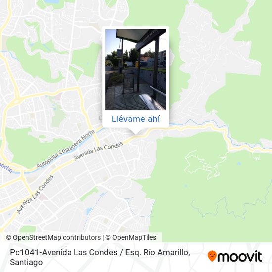Mapa de Pc1041-Avenida Las Condes / Esq. Río Amarillo