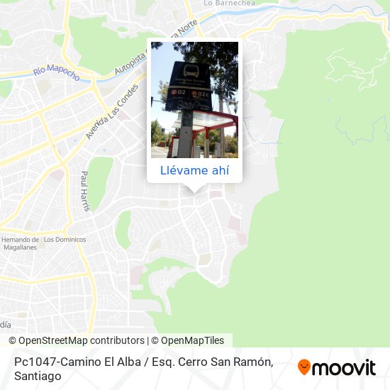 Mapa de Pc1047-Camino El Alba / Esq. Cerro San Ramón