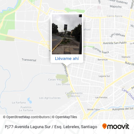 Mapa de Pj77-Avenida Laguna Sur / Esq. Lebreles