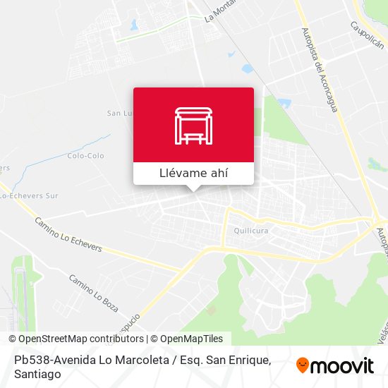 Mapa de Pb538-Avenida Lo Marcoleta / Esq. San Enrique