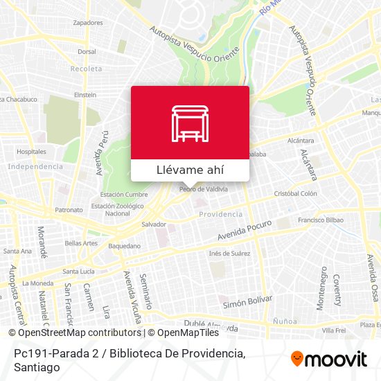 Mapa de Pc191-Parada 2 / Biblioteca De Providencia