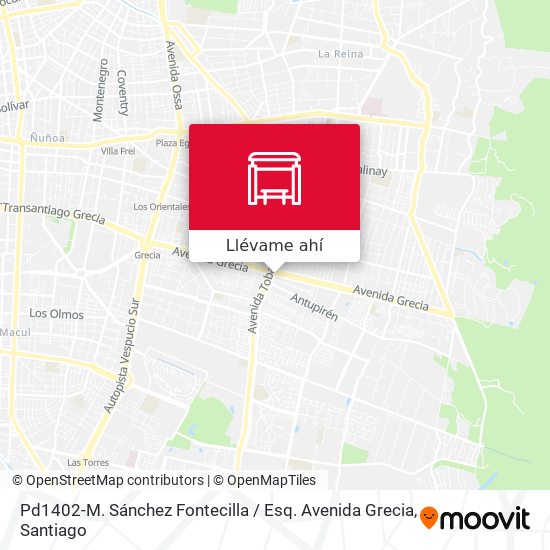 Mapa de Pd1402-M. Sánchez Fontecilla / Esq. Avenida Grecia