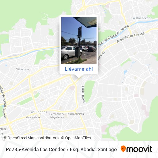 Asco Desgracia ácido Cómo llegar a Pc285-Avenida Las Condes / Esq. Abadía en Santiago en Micro o  Metro?