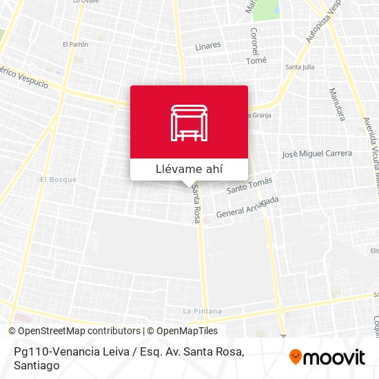 Mapa de Pg110-Venancia Leiva / Esq. Av. Santa Rosa