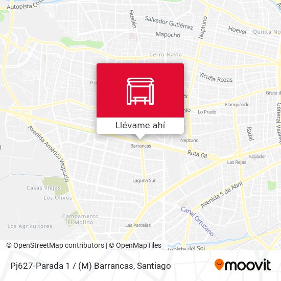 Mapa de Pj627-Parada 1 / (M) Barrancas