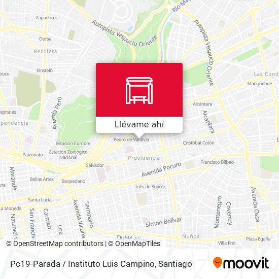 Mapa de Pc19-Parada / Instituto Luis Campino