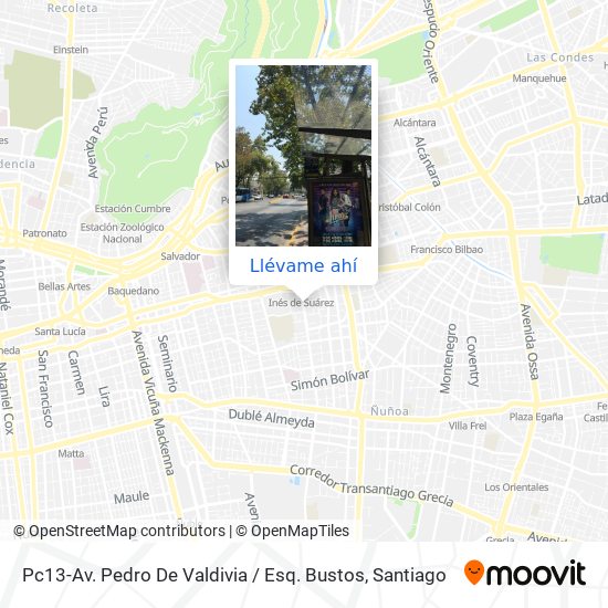 Mapa de Pc13-Av. Pedro De Valdivia / Esq. Bustos