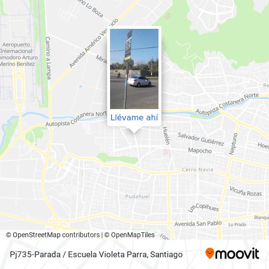 Mapa de Pj735-Parada / Escuela Violeta Parra
